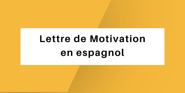 lettre de motivation espagnole