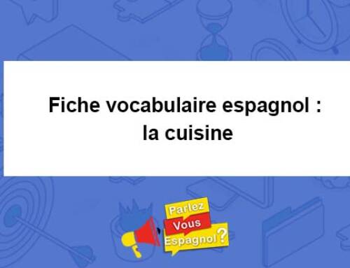 Fiche vocabulaire espagnol : la cuisine