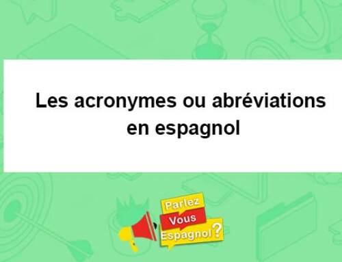 Les acronymes ou abréviations en espagnol