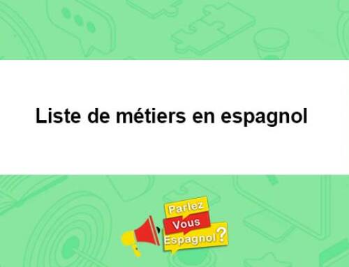 Fiche de vocabulaire espagnol – Liste de métiers en espagnol